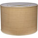 Drum Natural Raffia 18 inch Shade in Large, Large