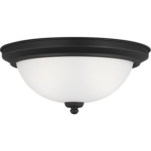 Geary 2 Light 12.5 inch Midnight Black Flush Mount Ceiling Light