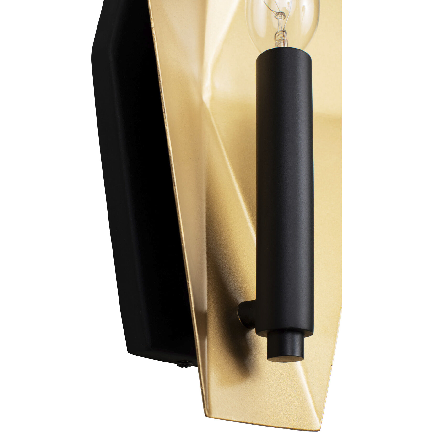 Malone 1 Light 6 inch Matte Black/French Gold ADA Wall Sconce Wall Light