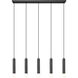 Stari Linear Chandelier Ceiling Light in Matte Black