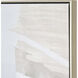 Blanc Abstract Cream with Black and Gold Framed Wall Art, II