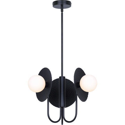 Mierka 3 Light 17.5 inch Black Chandelier Ceiling Light