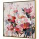 Wild Garden Pink with Cream and Gold Framed Wall Art