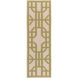 Alameda 96 X 30 inch Camel, Lime, Light Gray Rug