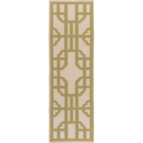Alameda 96 X 30 inch Camel, Lime, Light Gray Rug