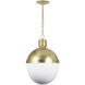 Otis 1 Light 15.5 inch Natural Brass Pendant Ceiling Light, Large