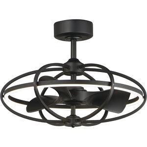 Corona Fan 21.75 inch Black Fandelight