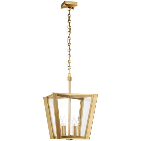Paloma Contreras Palais LED 15 inch Hand-Rubbed Antique Brass Lantern Pendant Ceiling Light