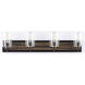 Briarwood 4 Light 34.75 inch Antique Bronze Bath Vanity Wall Light