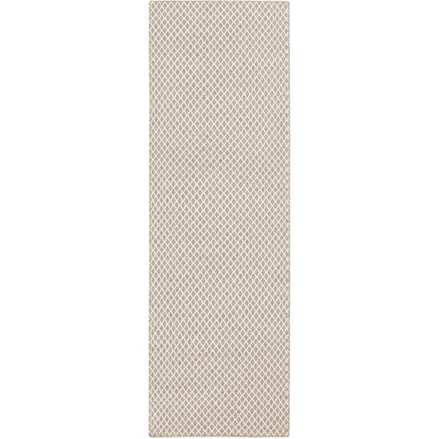 Ravena 96 X 30 inch Taupe/Cream Rugs, Wool