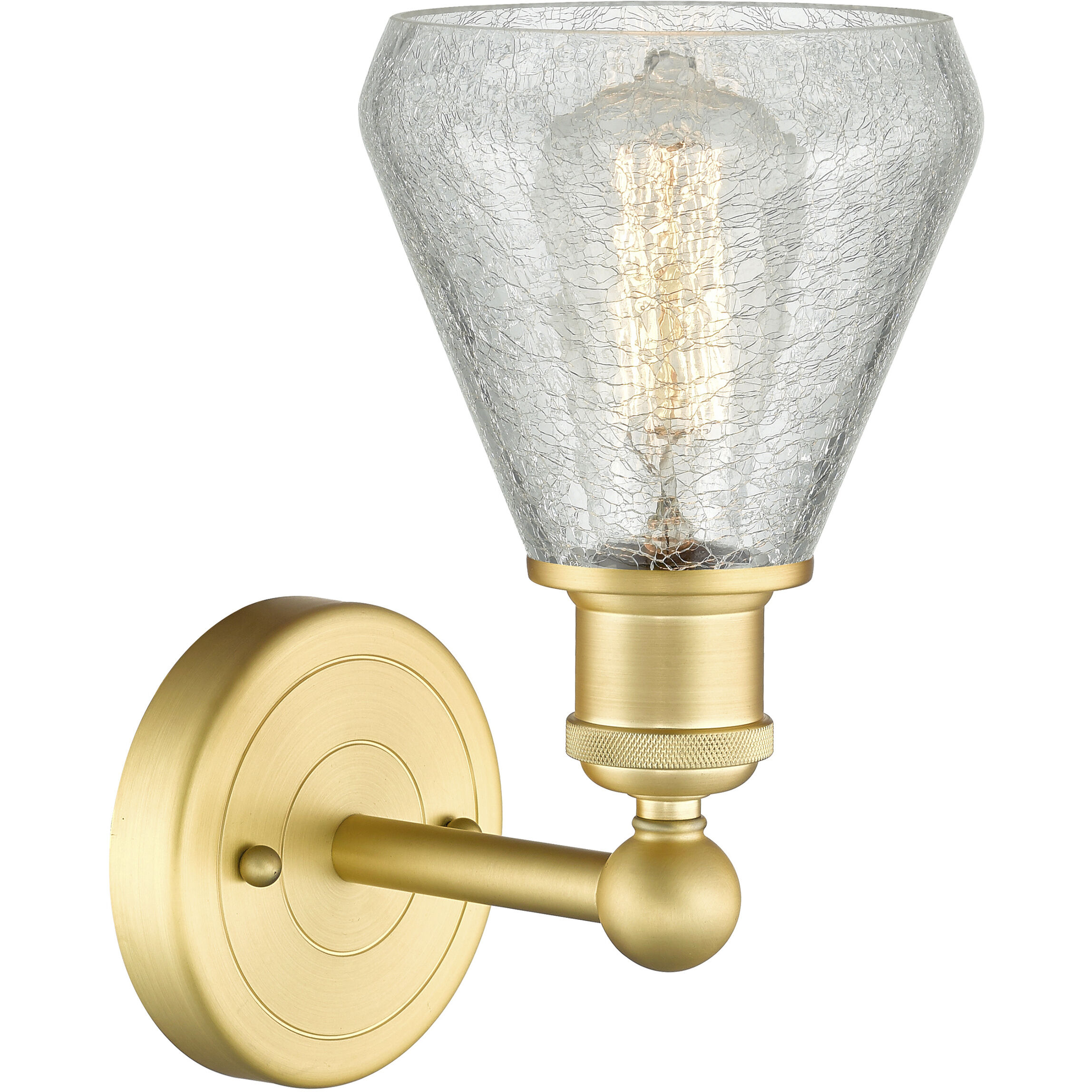 Conesus 1 Light 6 inch Satin Gold Sconce Wall Light