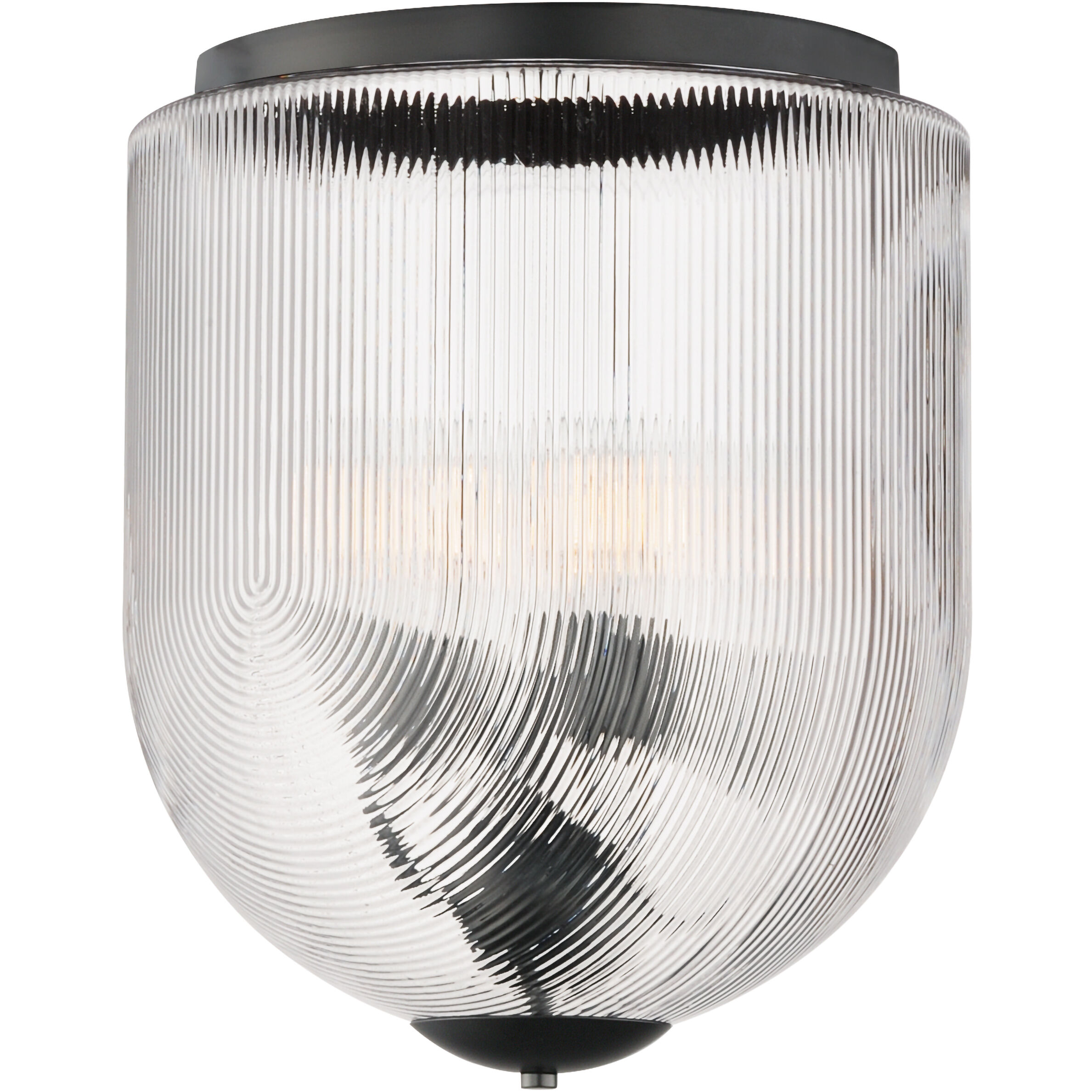 Dune 4 Light 15.75 inch Black Semi-Flush Mount Ceiling Light