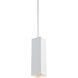 Sean Lavin Exo LED 5.2 inch White Pendant Ceiling Light in 60 Degree, LED 90 CRI 3500K, Matte White/White, 48 inch, Integrated LED