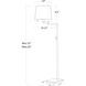 Virtue 65 inch 100.00 watt Natural Brass Floor Lamp Portable Light