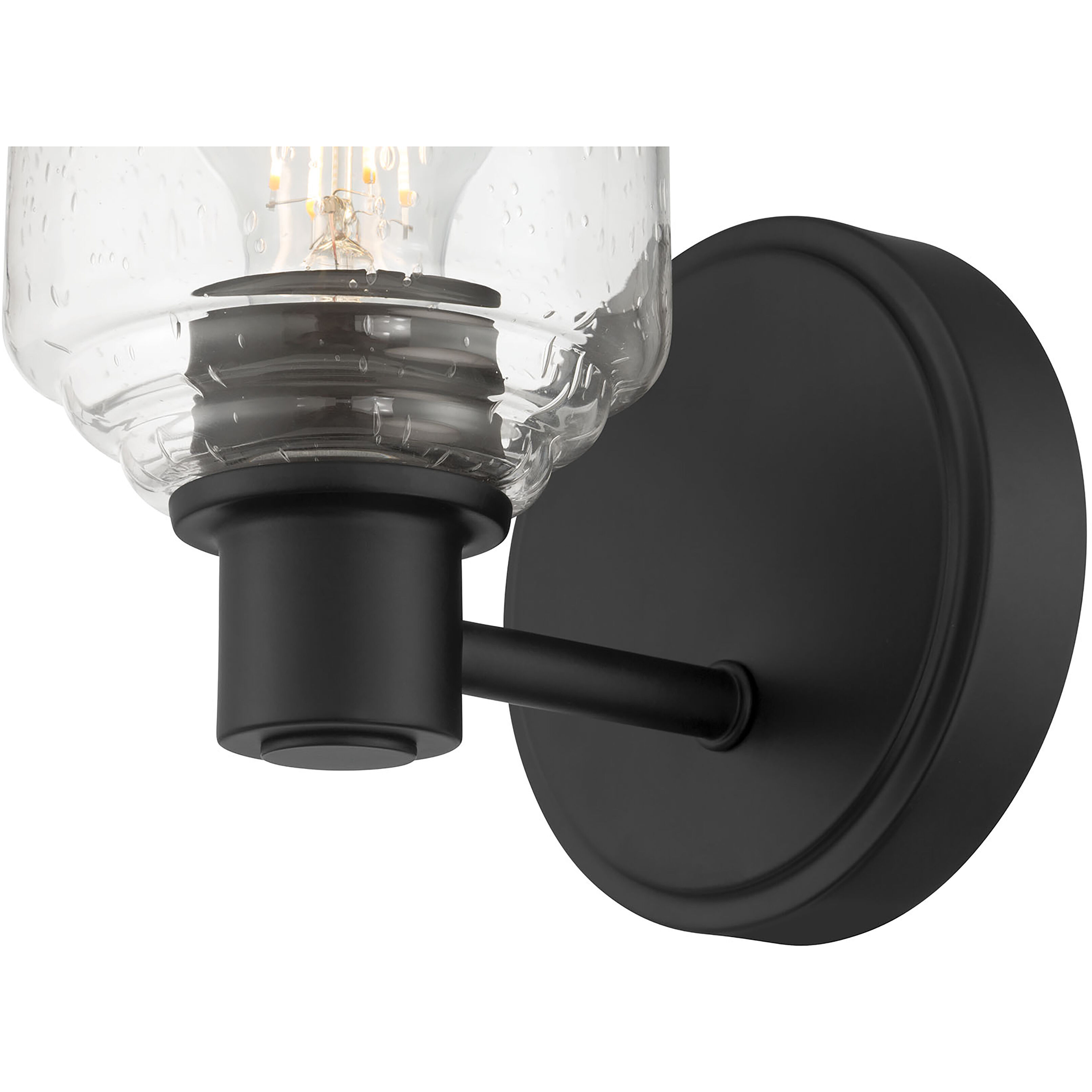 Vessair 1 Light 5 inch Matte Black Wall Sconce Wall Light