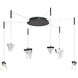 Atlas LED 12.2 inch Matte Black Pendant Ceiling Light