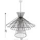 Alito 8 Light 35 inch Matte Black Chandelier Ceiling Light