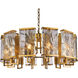Canada 12 Light 32 inch Brass Chandelier Ceiling Light