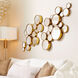 Bubbles 41 X 24 inch Gold Wall Mirror