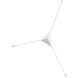 Abstract LED 41 inch Satin White Multi-Surface Mount Wall Light