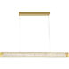 Golden Ratio 1 Light 43.3 inch Satin Gold Linear Pendant Ceiling Light
