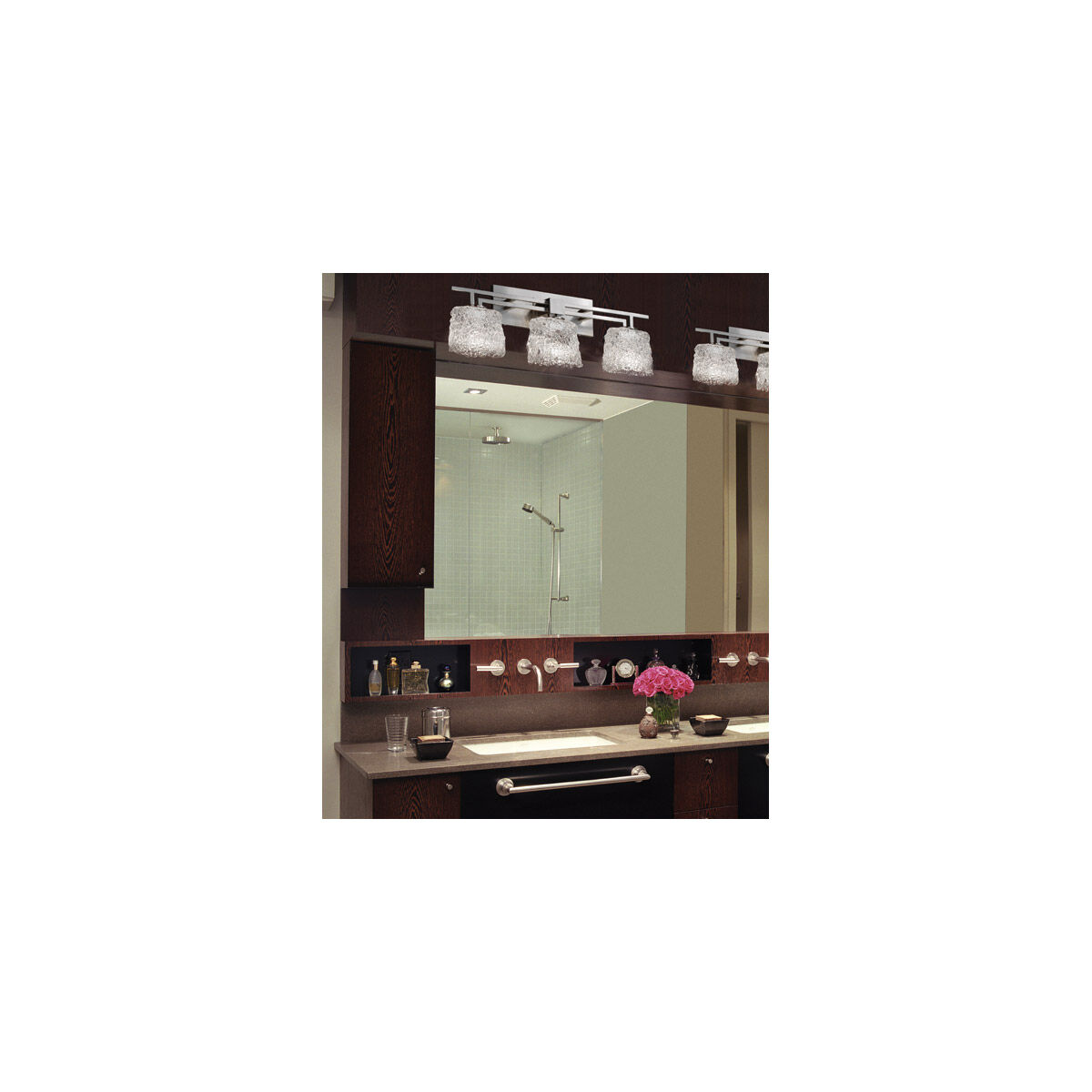 Veneto Luce 3 Light 26.5 inch Brushed Nickel Bath Bar Wall Light in Lace (Veneto Luce), Oval, Incandescent