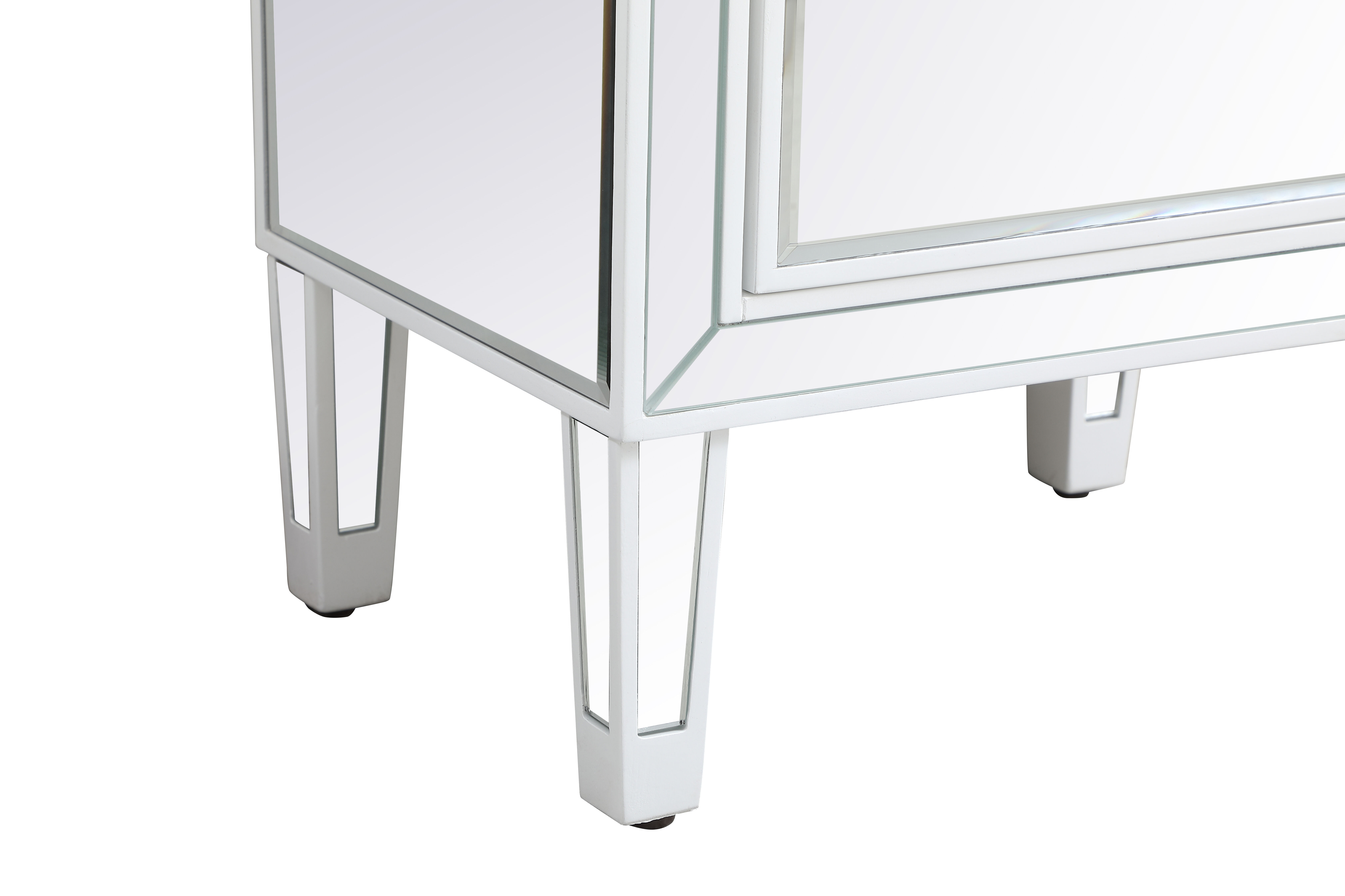 Reflexion 29 X 18 inch White Nightstand