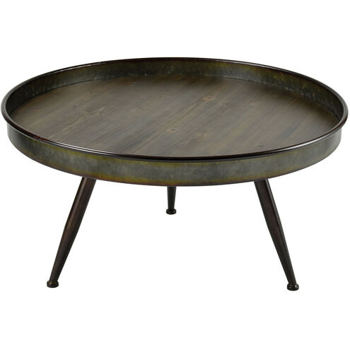 Chamberlin 35.5 inch Grey/Roast Coffee Table