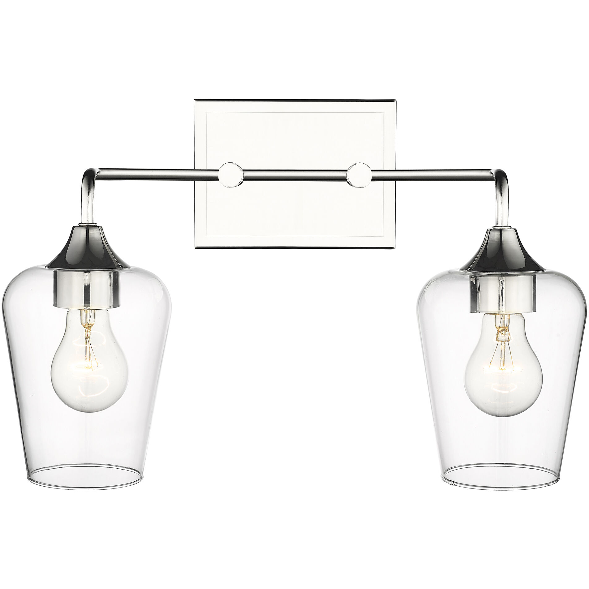 Gladys 2 Light 17 inch Polished Nickel Vanity Light Wall Light