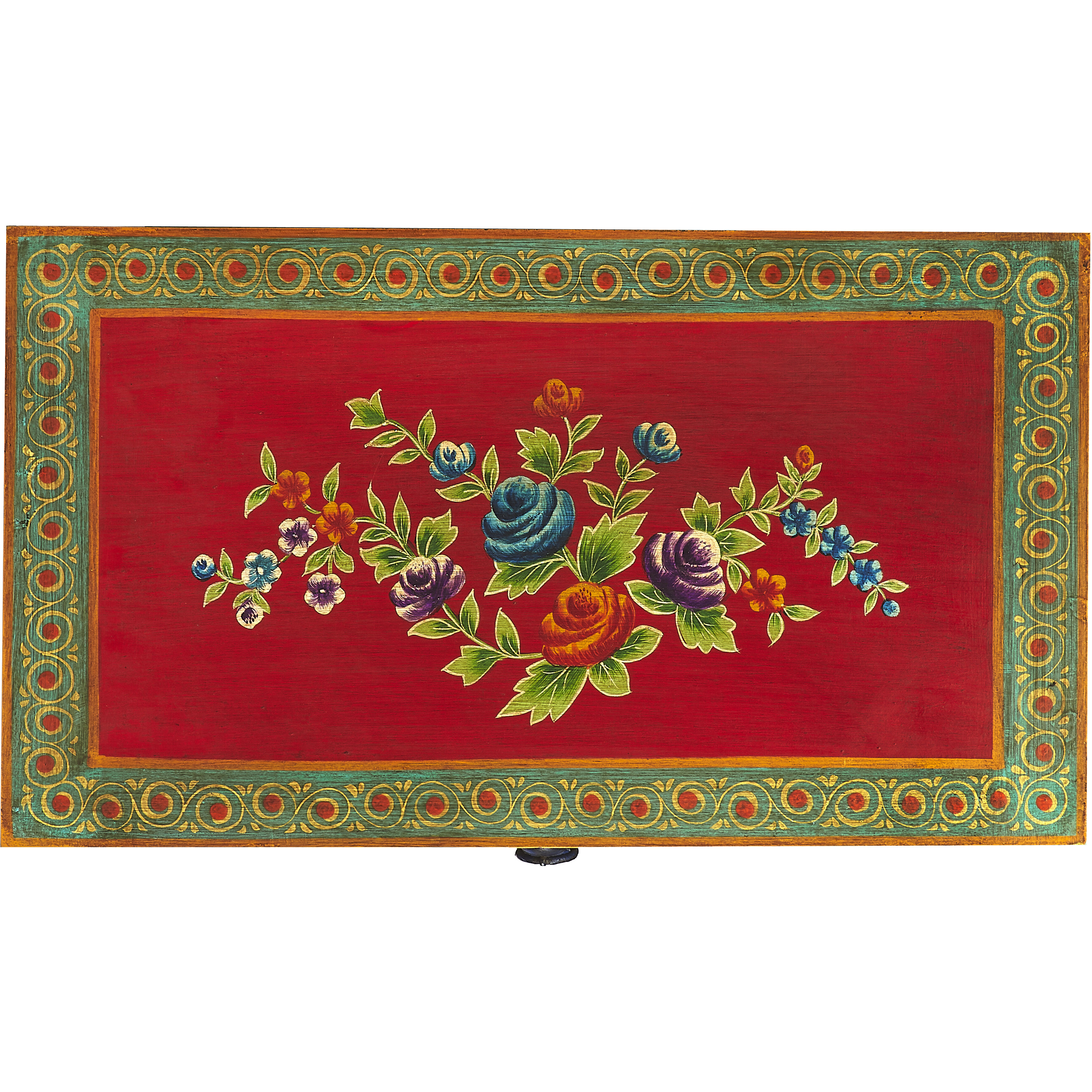 Zara Hand Painted Artifacts Chest/Cabinet