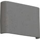 Stela 1 Light 6.25 inch Gray Travertine Outdoor Wall Light