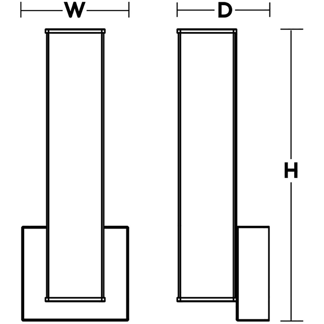 Tad Wall Sconce Wall Light in Satin Nickel