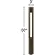 Atlantis 12v 8.00 watt Bronze Landscape Path Bollard, Round