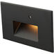 Tyler 120 3.8 watt Black Step and Wall Lighting in Amber, WAC Lighting
