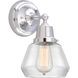 Aditi Fulton 1 Light 6.75 inch Polished Chrome Sconce Wall Light, Aditi