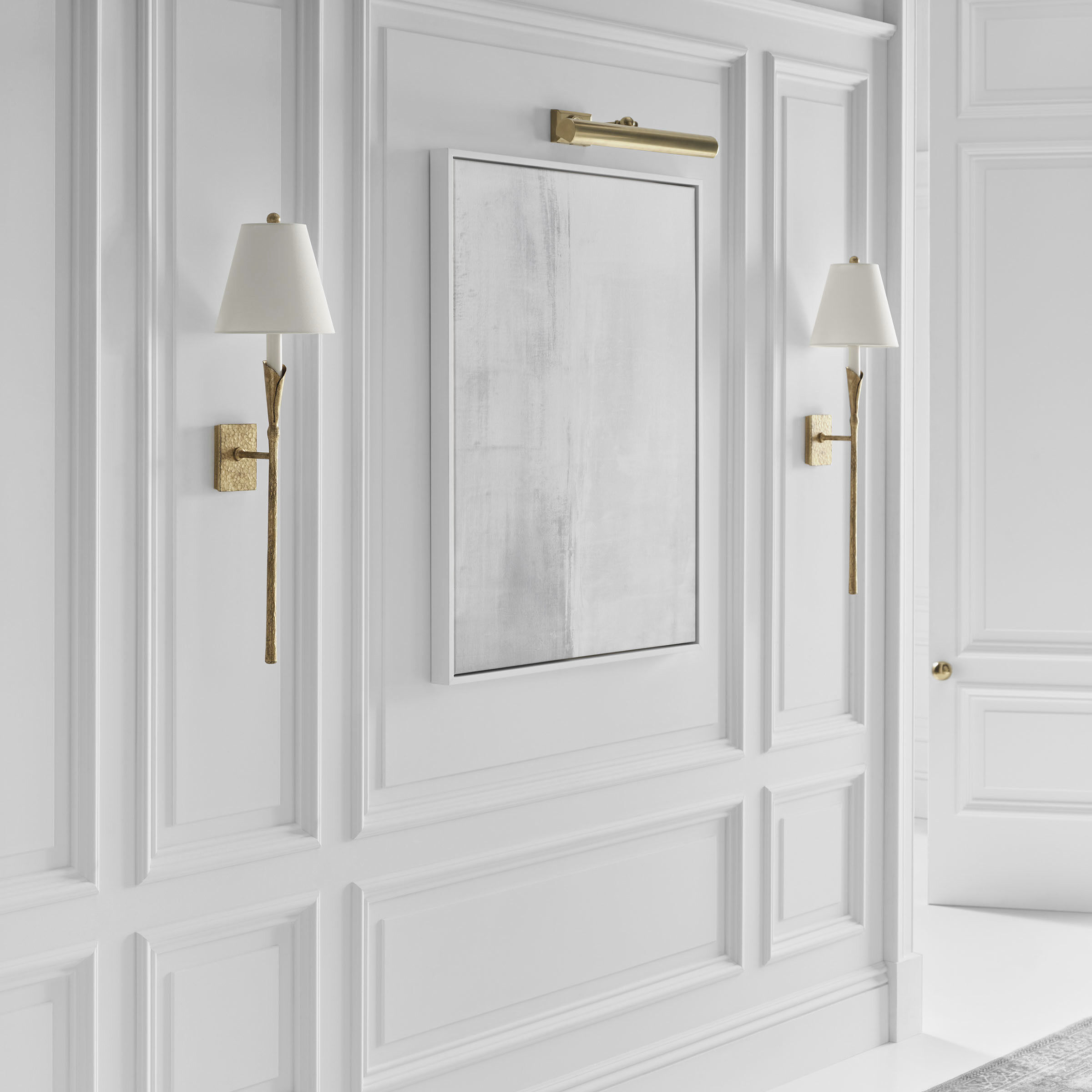 Chapman & Myers Aiden LED 8.5 inch Gilded Iron Tail Sconce Wall Light, Large