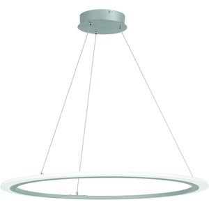 Discovery LED 31 inch Silver Pendant Ceiling Light