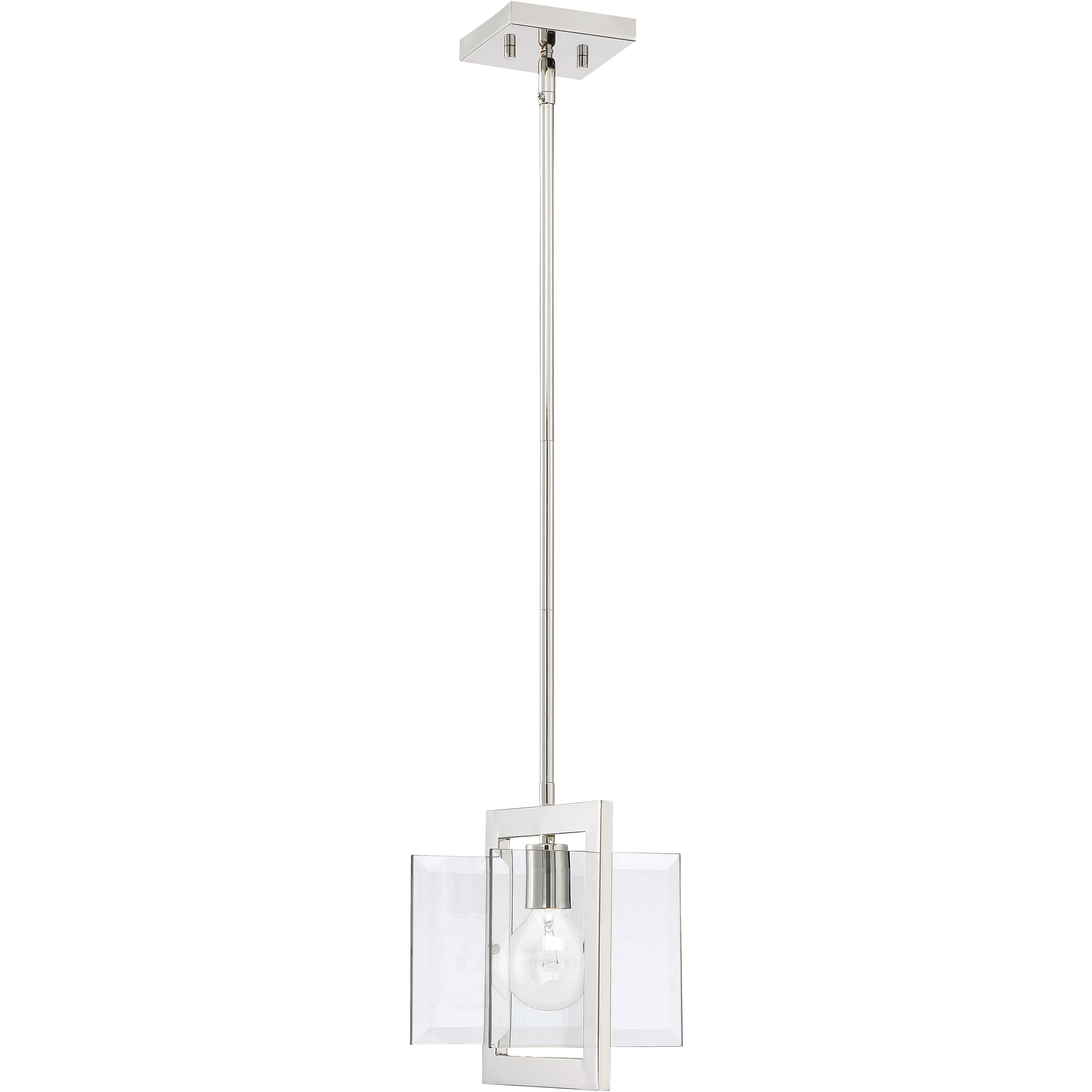 Ethan 1 Light 8.25 inch Polished Nickel Mini Pendant Ceiling Light
