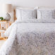 Aria White and Green Duvet Set, Full or Queen