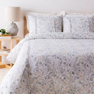 Aria White and Green Duvet Set, Full or Queen