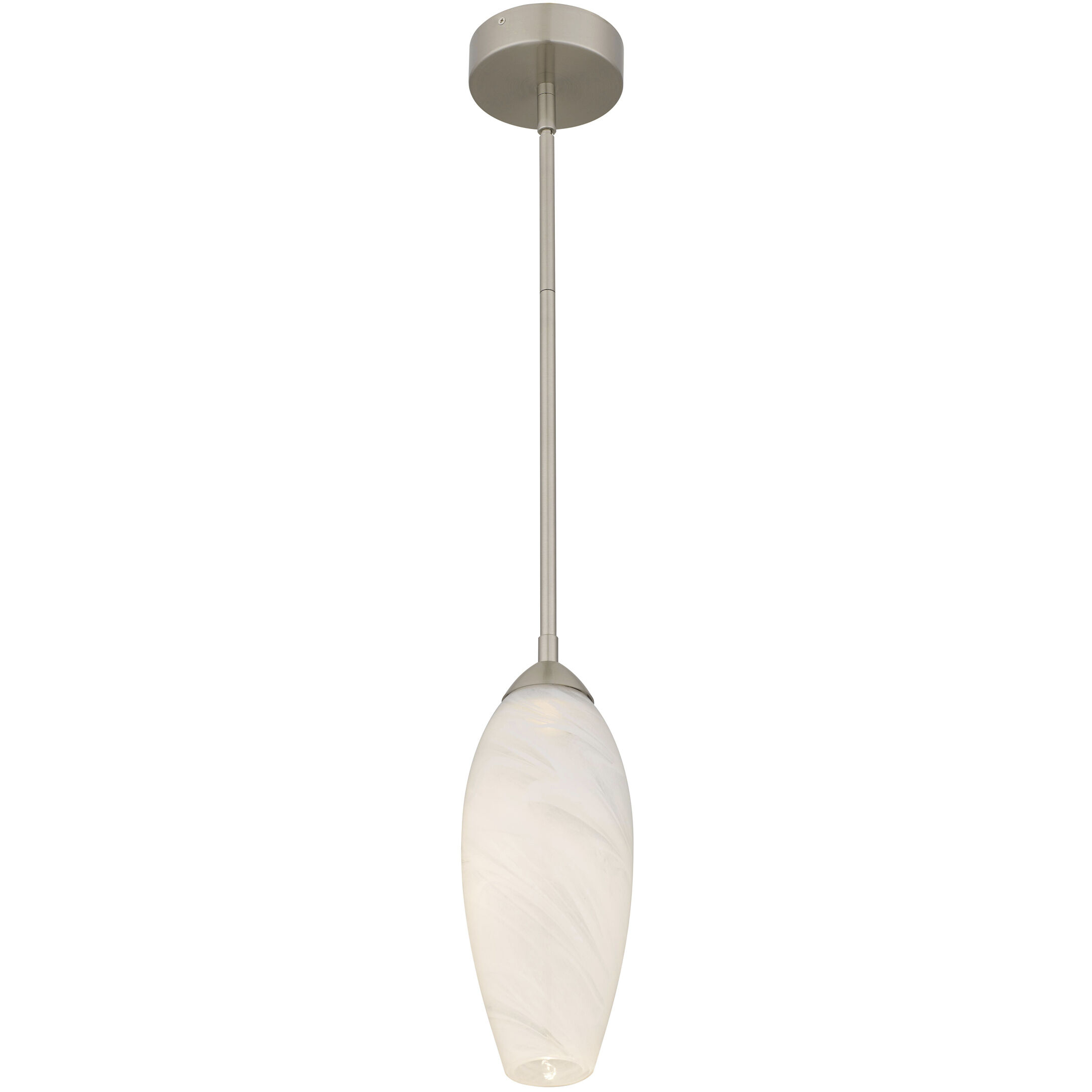 Burnett LED 5 inch Brushed Nickel Mini Pendant Ceiling Light