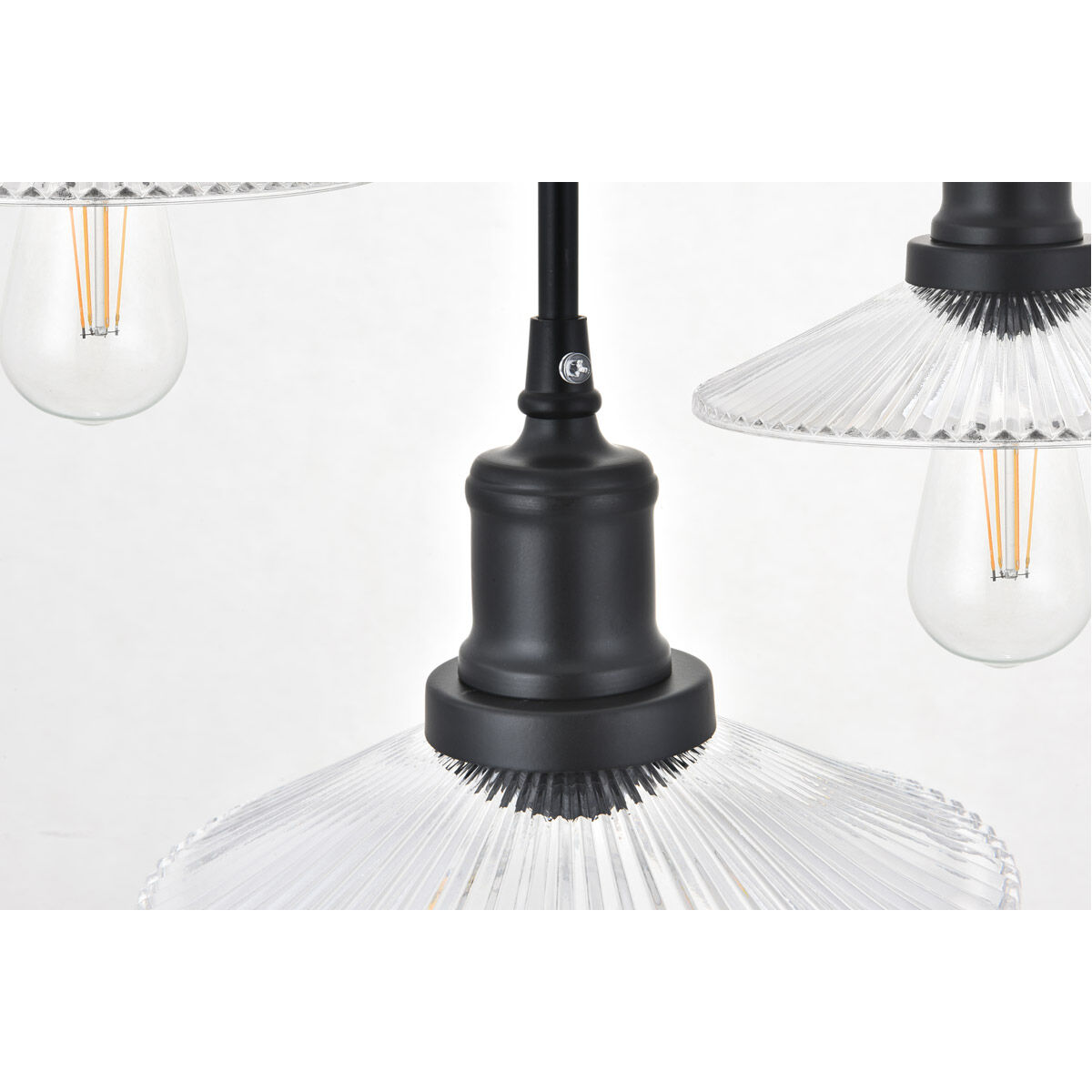 Waltz 3 Light 19 inch Black Pendant Ceiling Light