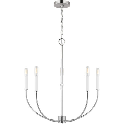 Greenwich 5 Light 24.13 inch Brushed Nickel Chandelier Ceiling Light