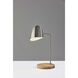 Jude 19.5 inch 40 watt Brushed Steel and Natural Desk Lamp Portable Light, Simplee Adesso