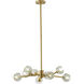 Canada 9 Light 32 inch Brass Chandelier Ceiling Light