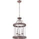 Ashwood 3 Light 16 inch Polished Nickel/Greywood Foyer Light Ceiling Light in Polished Nickel and Greywood