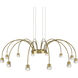 Yep Vario 12 Light 37.5 inch Titanium Gold Chandelier Ceiling Light