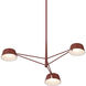 Ray LED 35.75 inch Oxide Red Chandelier Ceiling Light