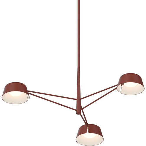 Ray LED 35.75 inch Oxide Red Chandelier Ceiling Light