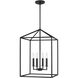 Perryton 4 Light 15.5 inch Midnight Black Foyer Pendant Ceiling Light, Medium